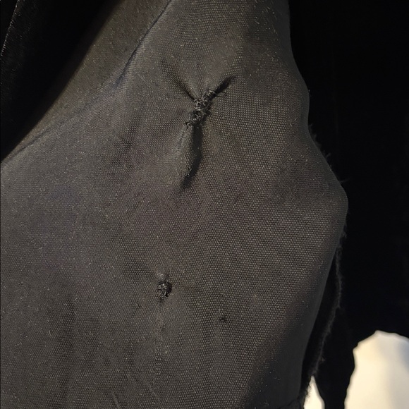 ABS Vintage 90’s Velvet Duster Jacket Coat Velvet Grunge Designer 4 Dress - Picture 17 of 17